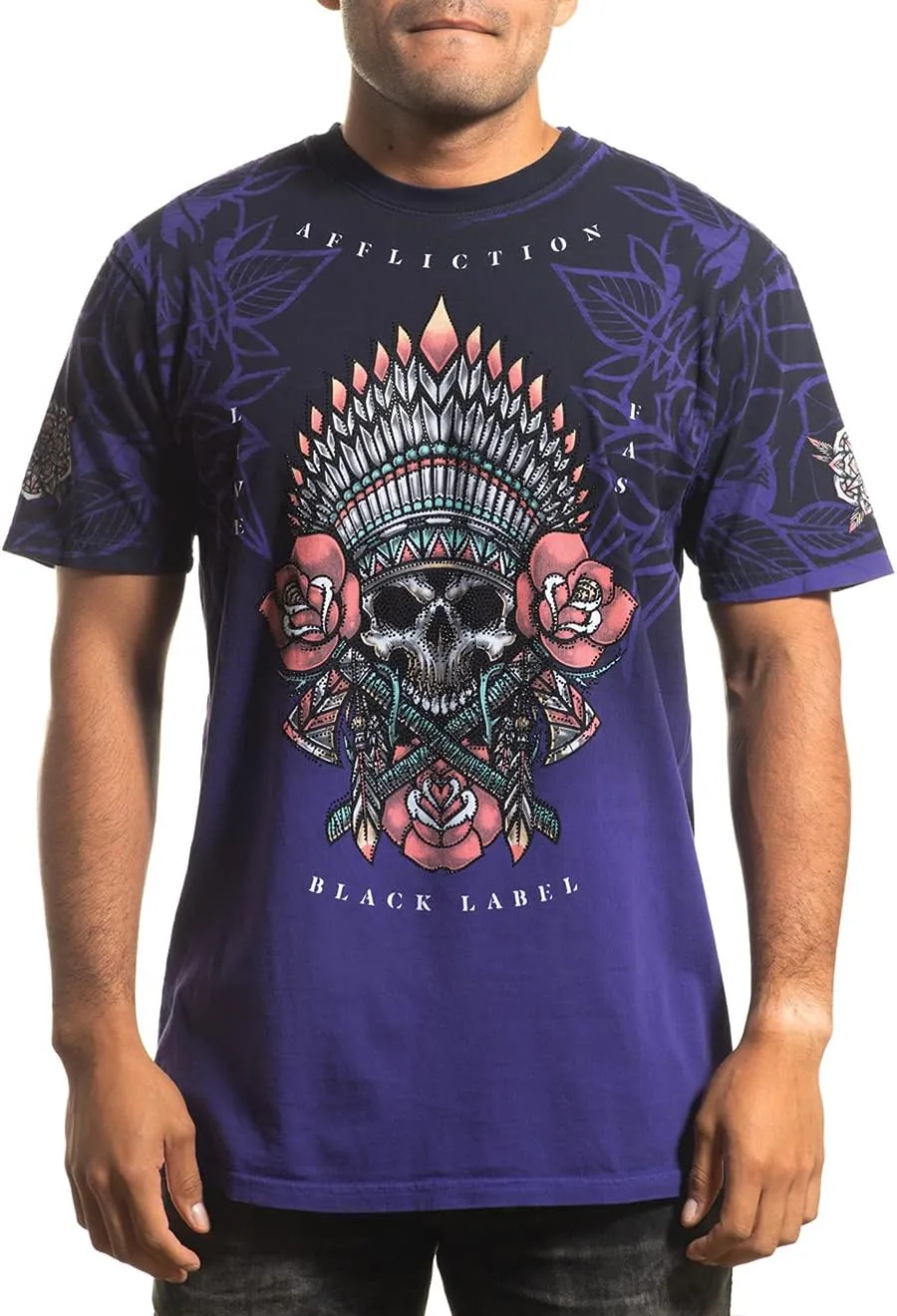 Affliction Men's Thunder Sky Short Sleeve Tee