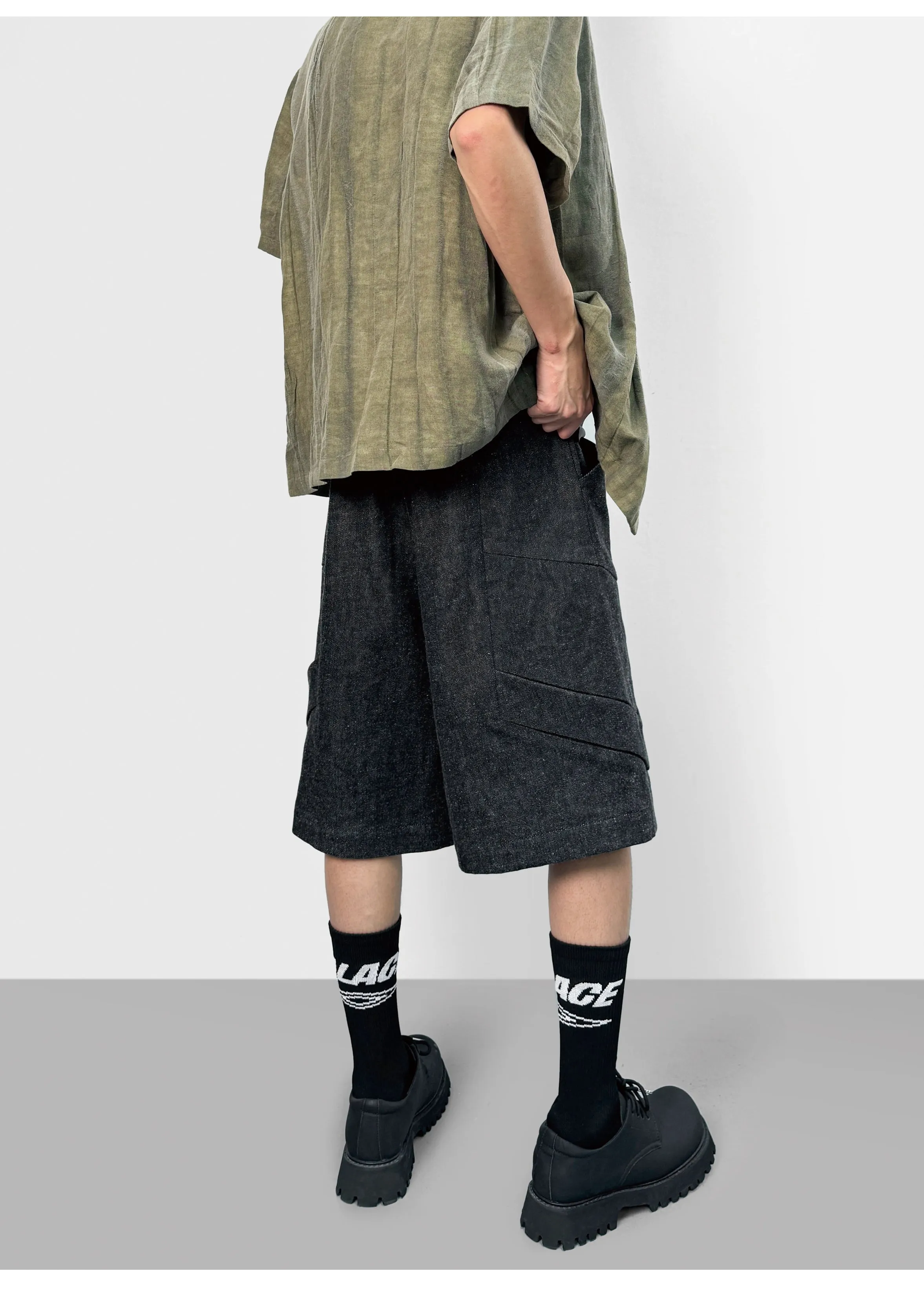 Chamfered Casual Shorts