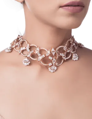 Crystal Mogra Necklace