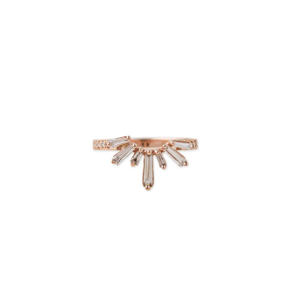 DIAMOND BAGUETTE HALO BAND