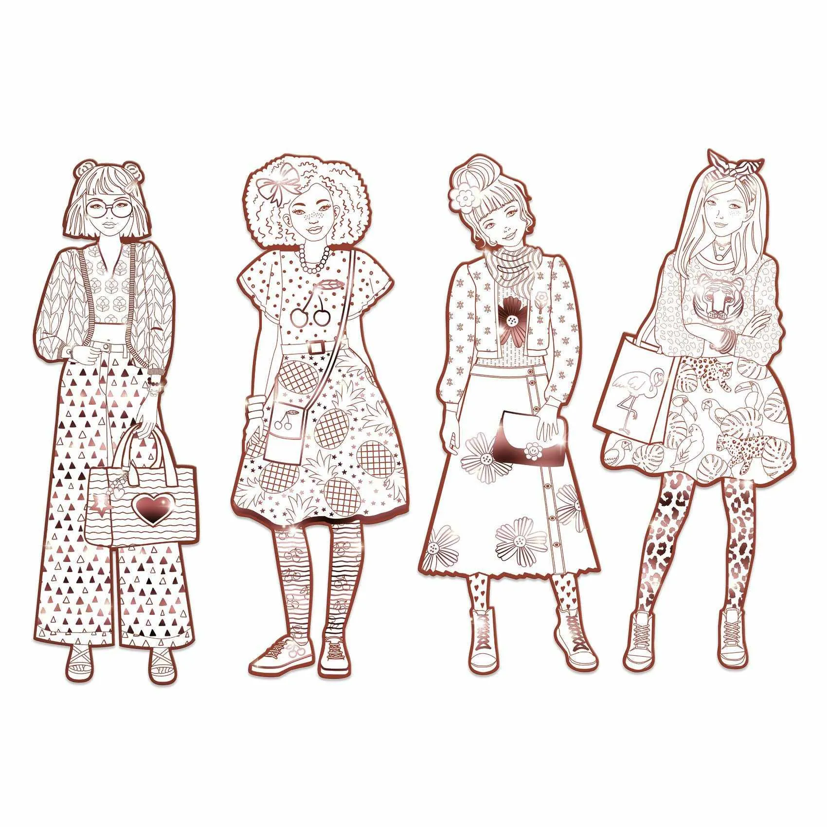 Djeco - Les Demoiselles colouring - Nina & Friends