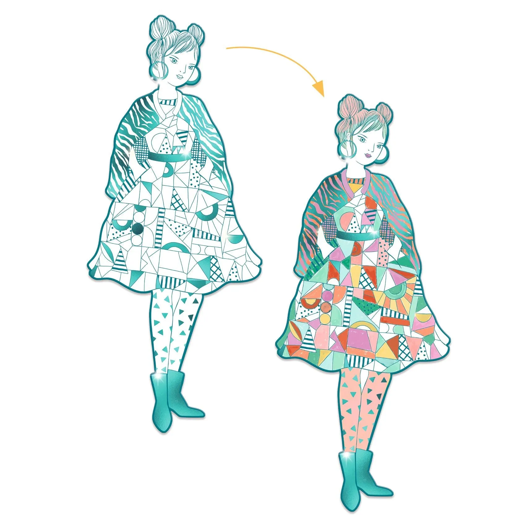 Djeco - Les Demoiselles colouring - Rebekka & Friends
