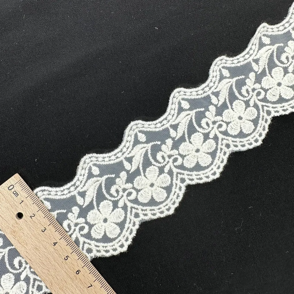 Embroidery lace with cotton fabric NF3B11 1470-1468