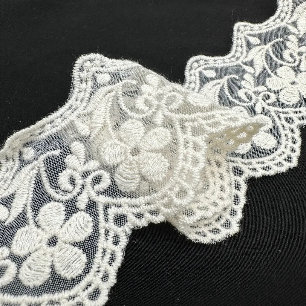 Embroidery lace with cotton fabric NF3B11 1470-1468