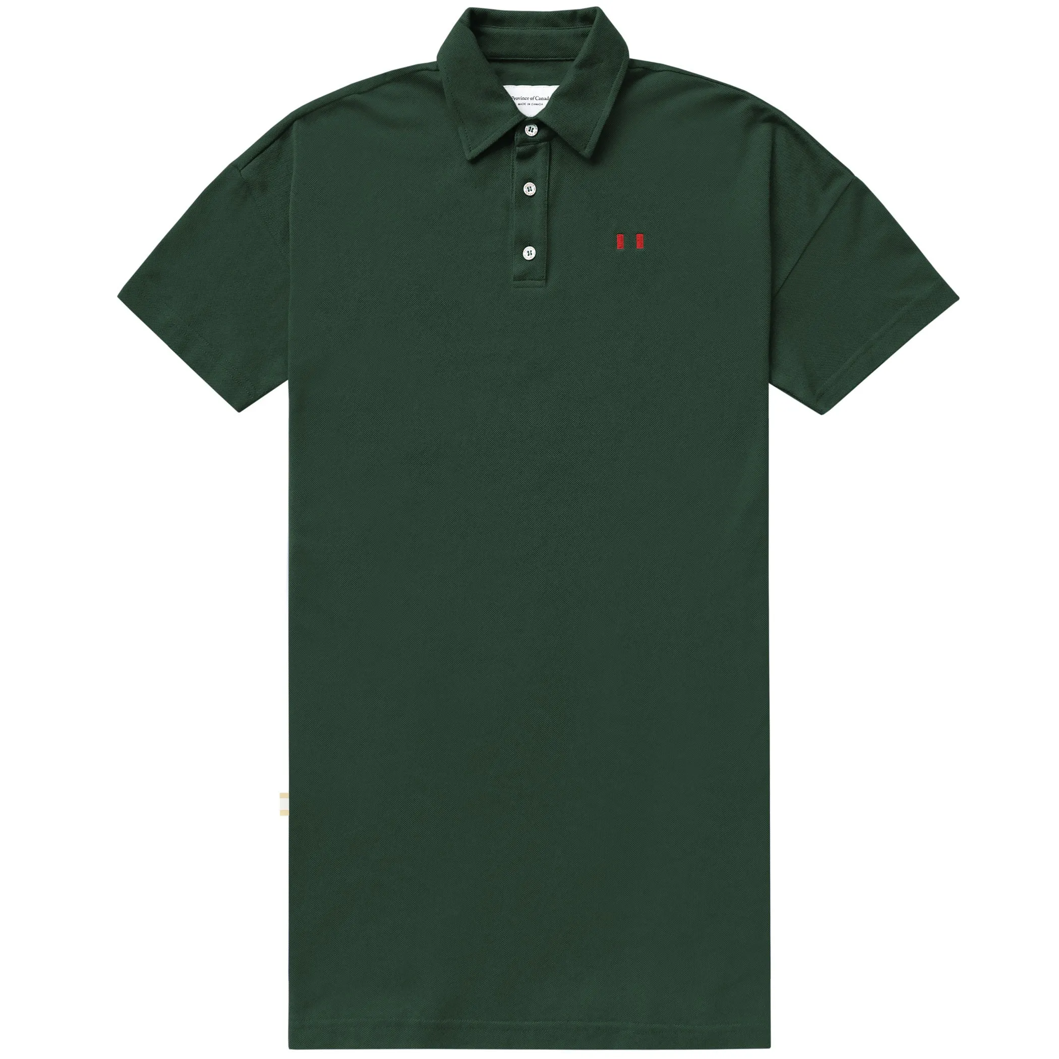 Flag Polo Boyfriend Dress Evergreen