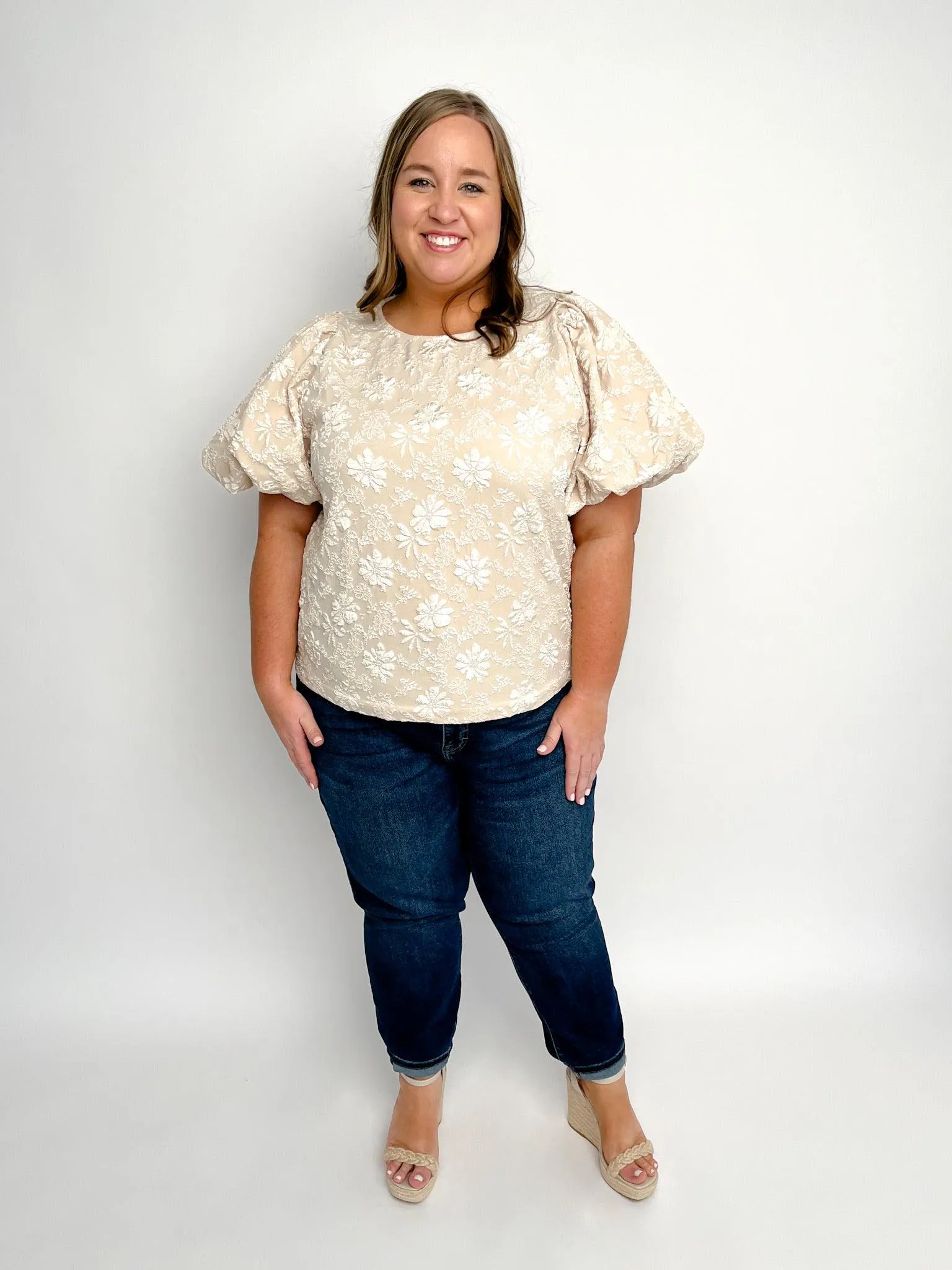 Floral Puff Sleeve Top