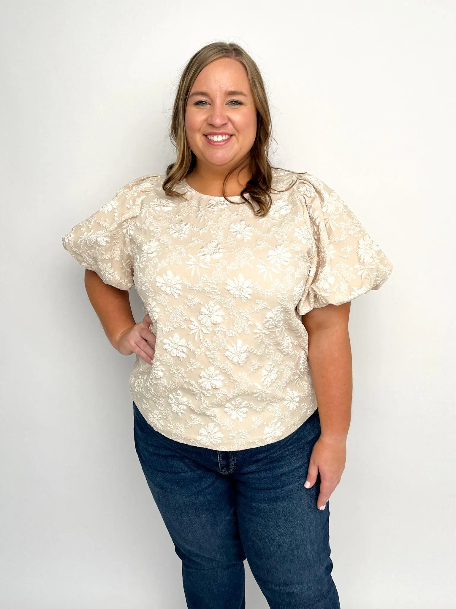 Floral Puff Sleeve Top