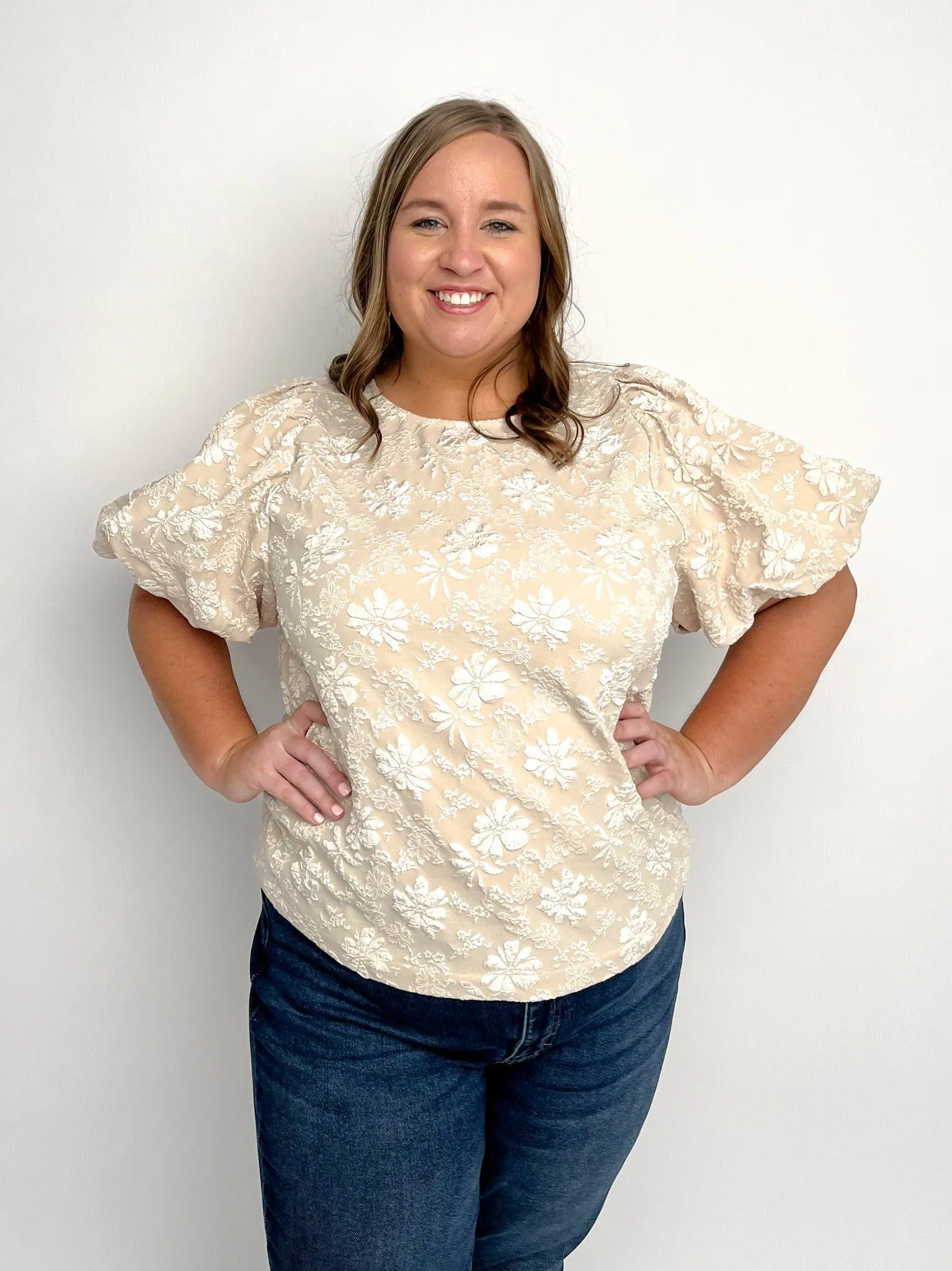 Floral Puff Sleeve Top