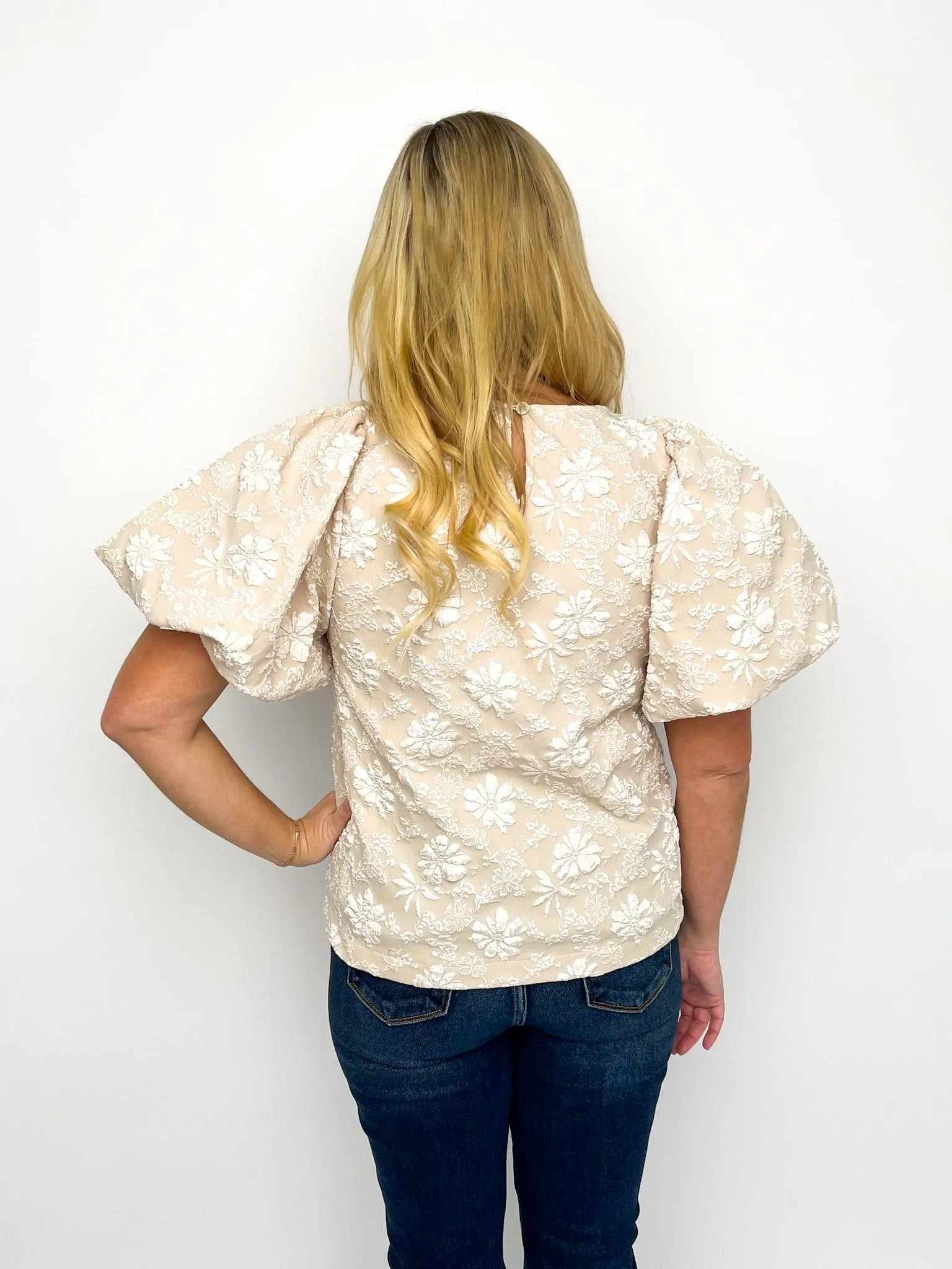 Floral Puff Sleeve Top
