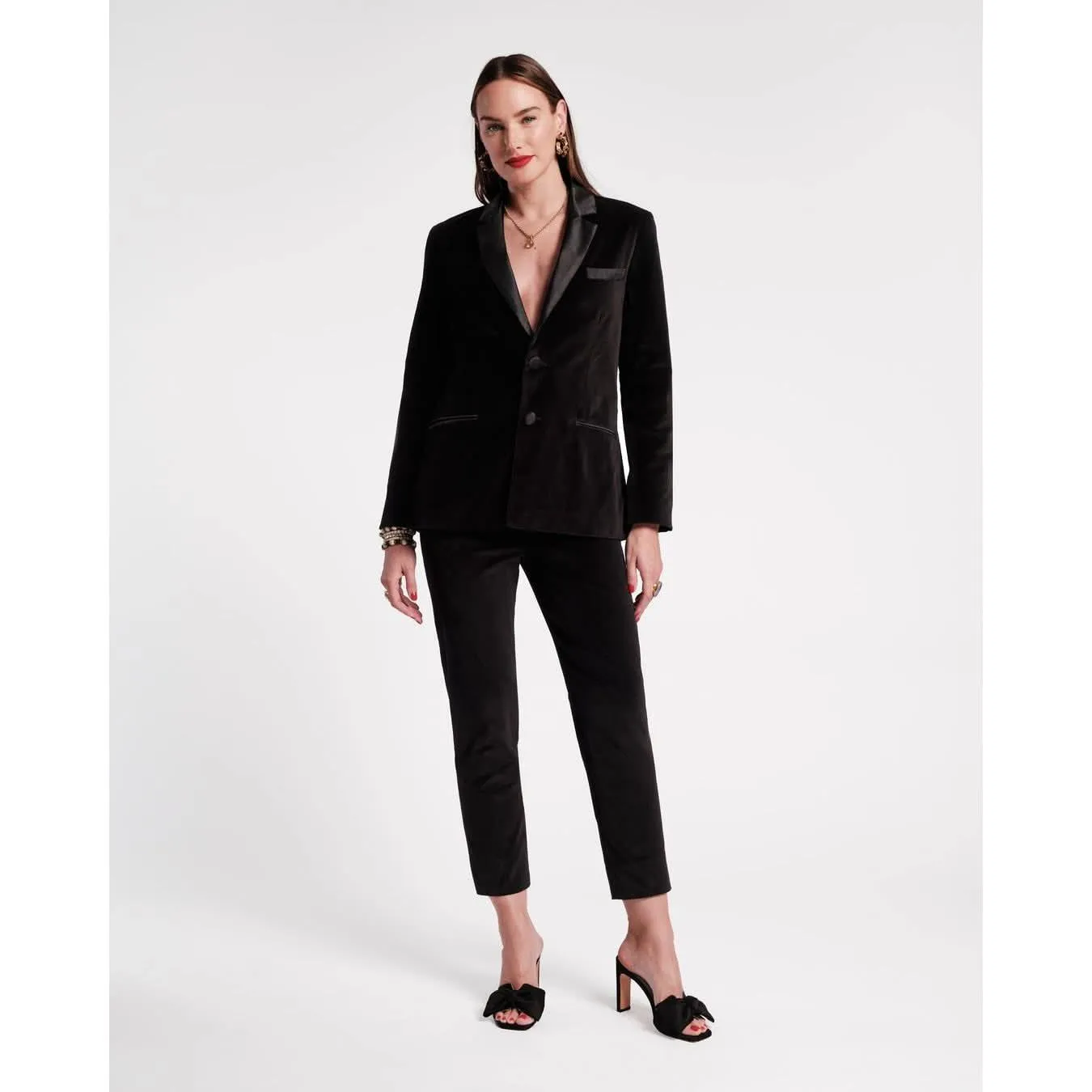 Frances Valentine Tuxedo Jacket Black