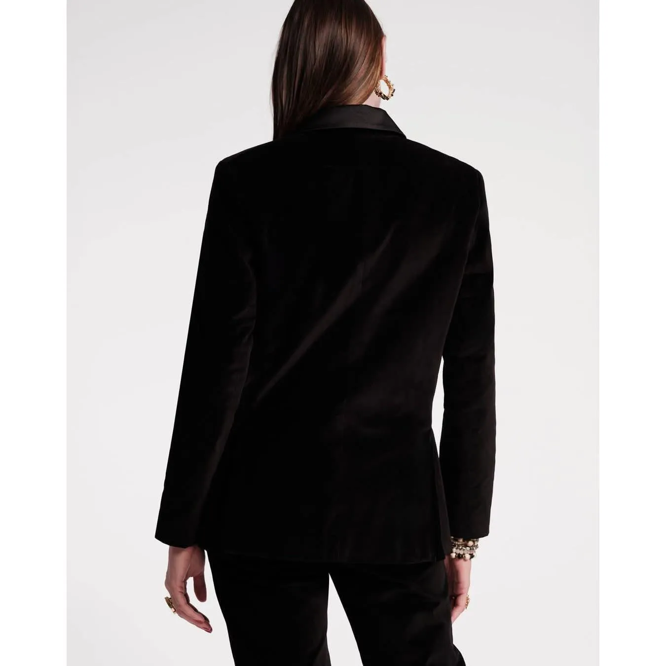 Frances Valentine Tuxedo Jacket Black