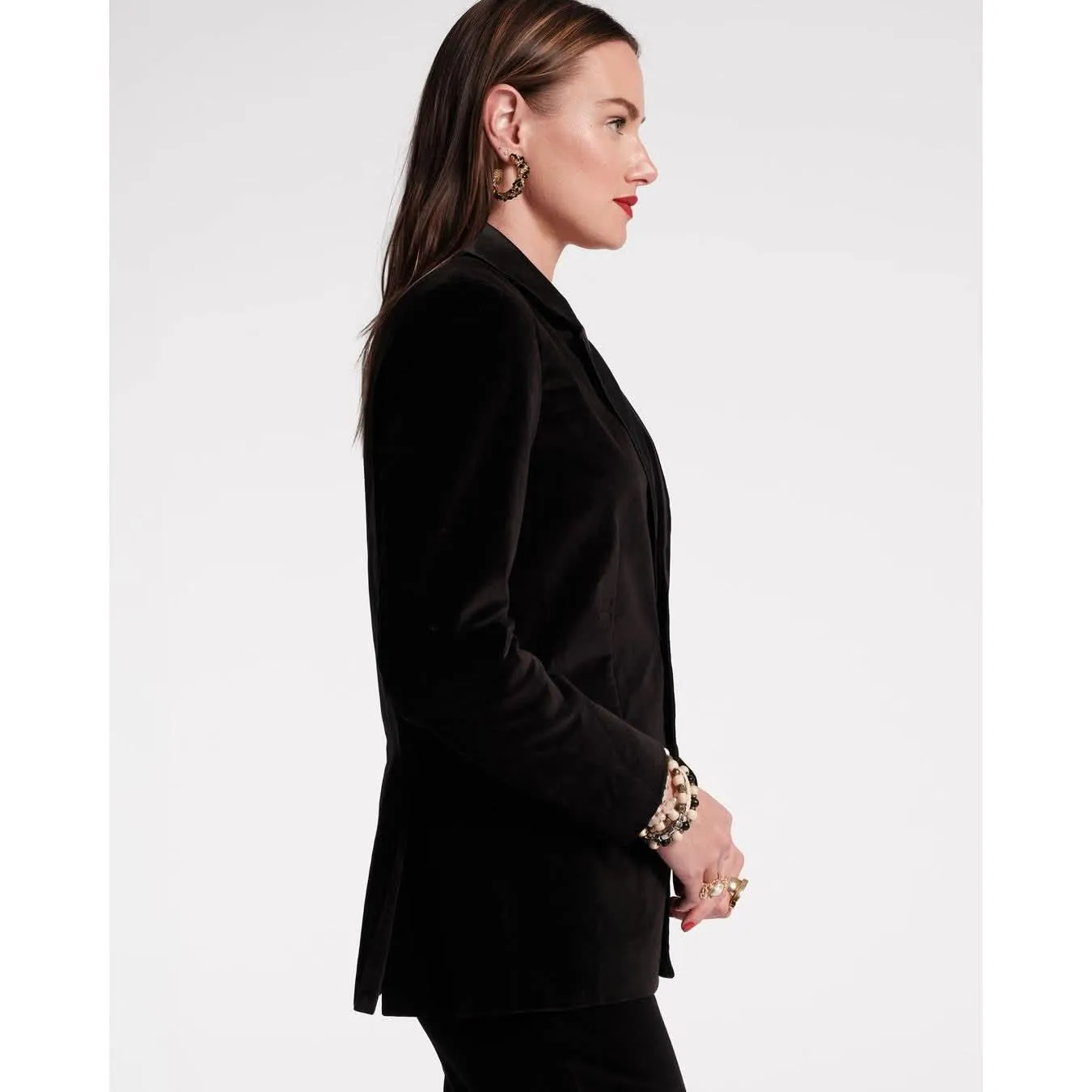 Frances Valentine Tuxedo Jacket Black