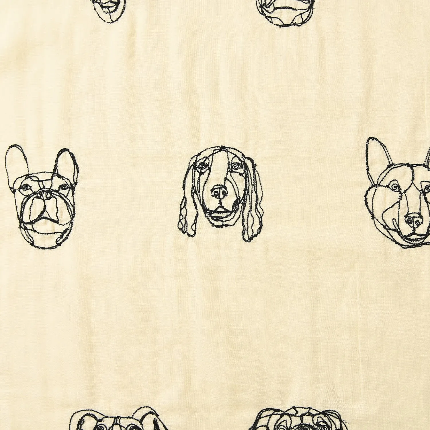  HAyU fabric Dog Cotton Double Gauze