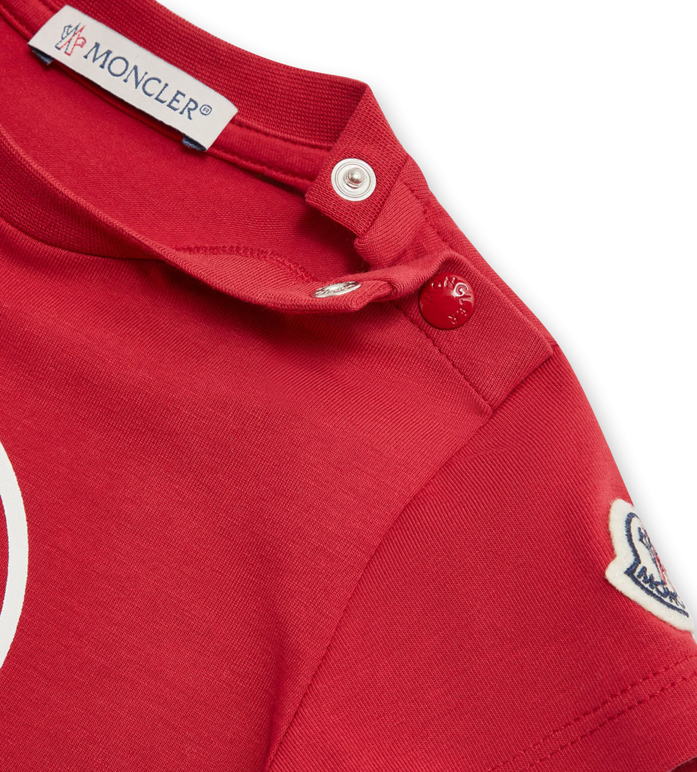 Logo Motif T-shirt Red