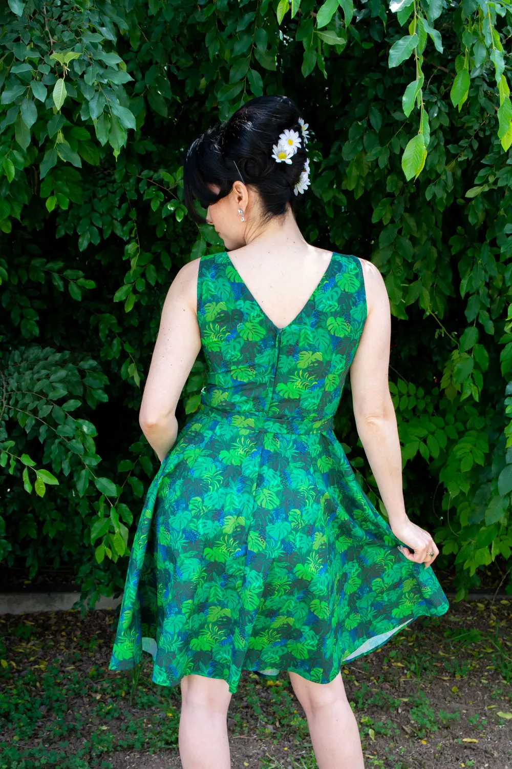 Marie Dress - Monstera Leaf *sale