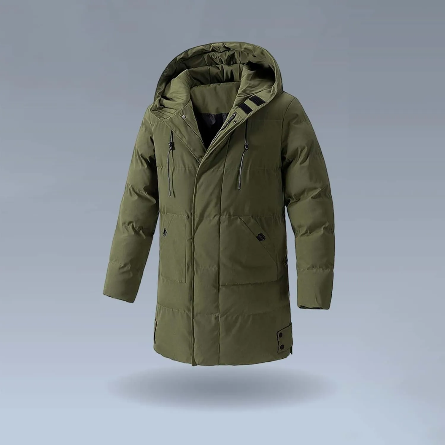 Men's Puffer Jacket Lightweight Men's Winter Thickened Solid Color Casual Lightweight Warm Winter Jackets for Men