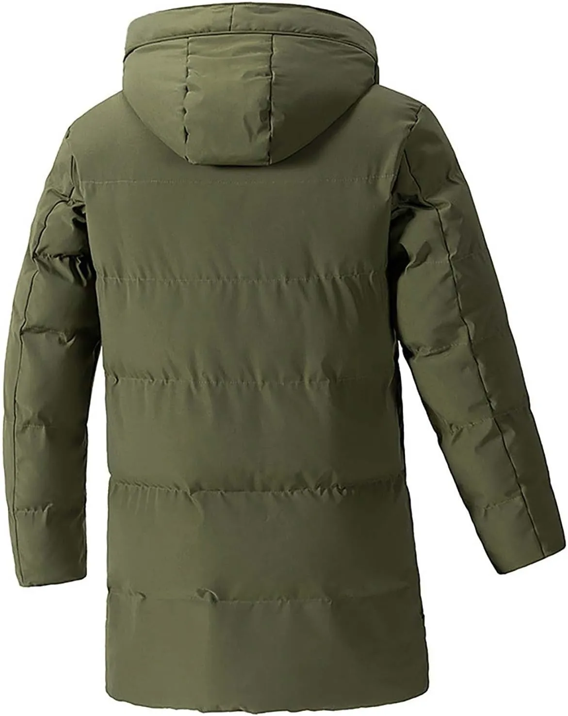 Men's Puffer Jacket Lightweight Men's Winter Thickened Solid Color Casual Lightweight Warm Winter Jackets for Men