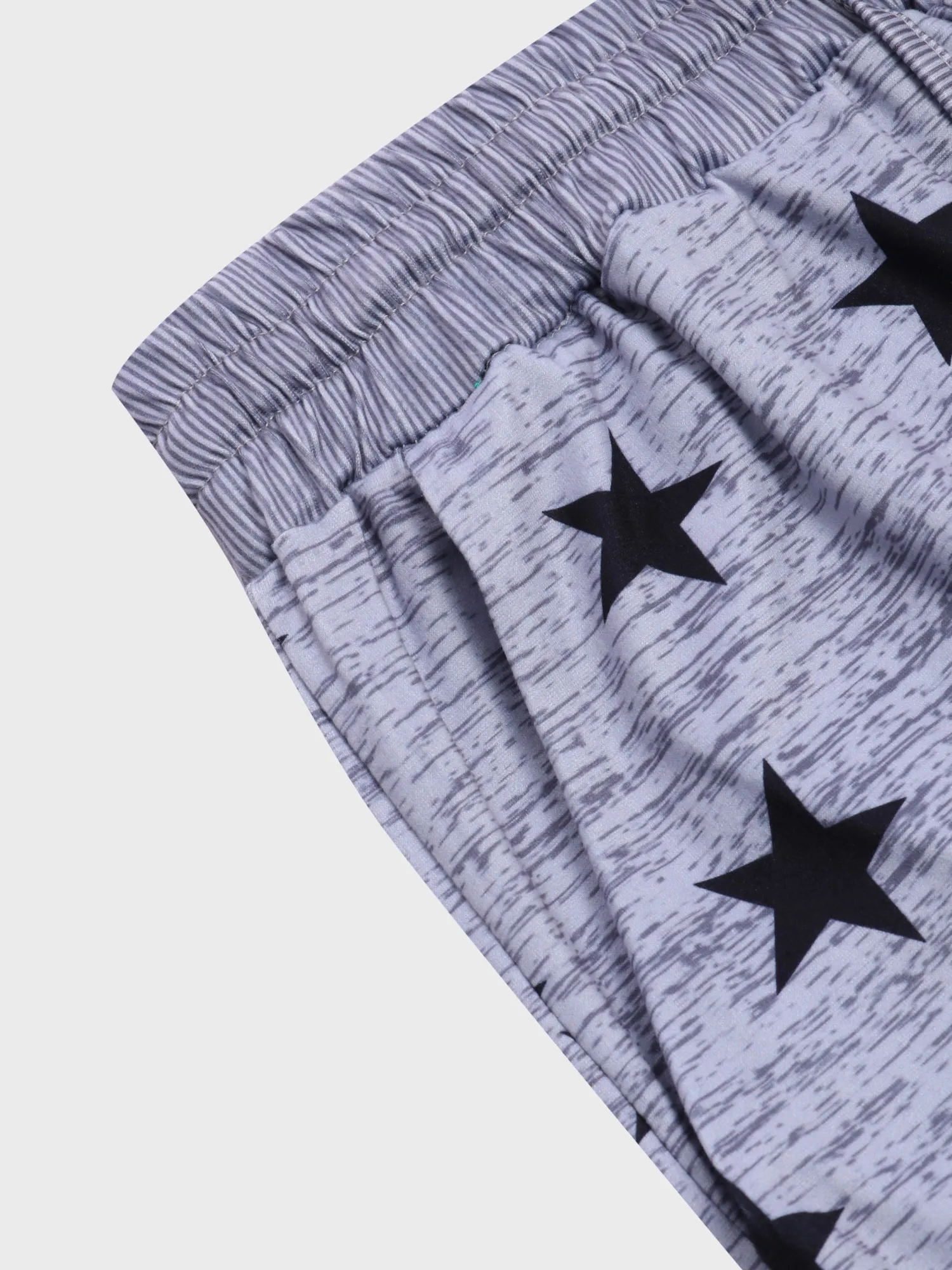 Midsize Casual Star Gray Shorts