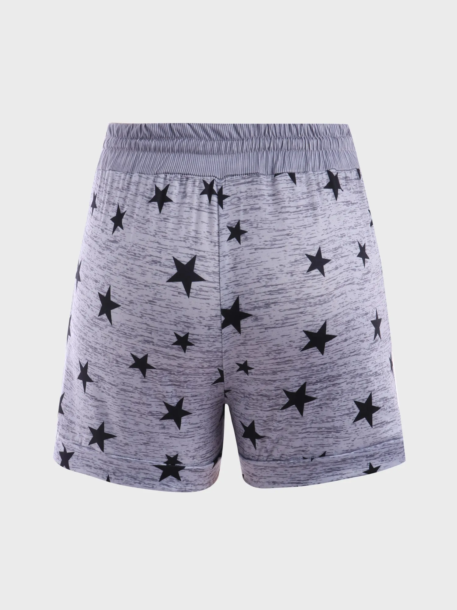 Midsize Casual Star Gray Shorts