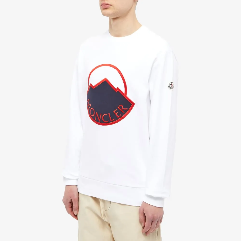 Moncler Large Logo Crew Sweatshirt