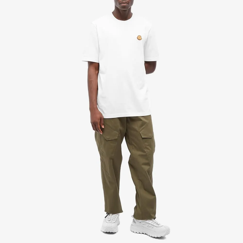 Moncler Leather T-shirt with patch, white