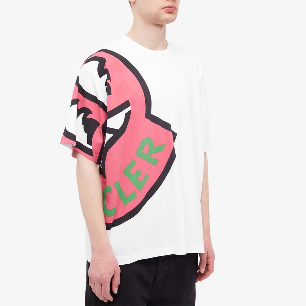 Moncler T-shirt with large logo, white