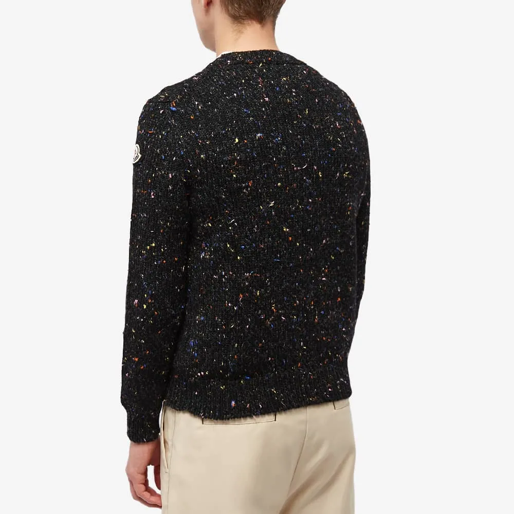 Moncler Tab Logo Neps Crew Knit Jumper