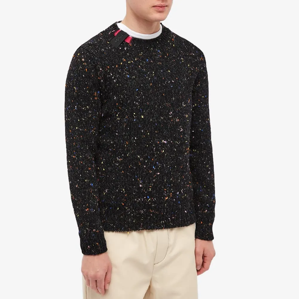 Moncler Tab Logo Neps Crew Knit Jumper