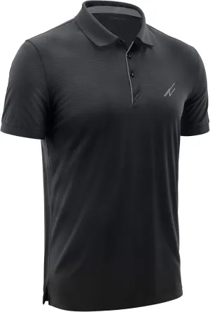 NY Threads Men's Golf Polo Shirt Moisture Wicking Quick Dry Performance Short Sleeves Polo Shirts for Men