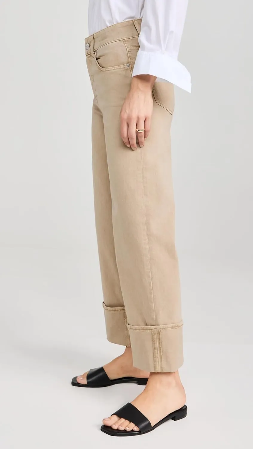 PAIGE Women's Sasha Ankle Wide Cuff Jeans