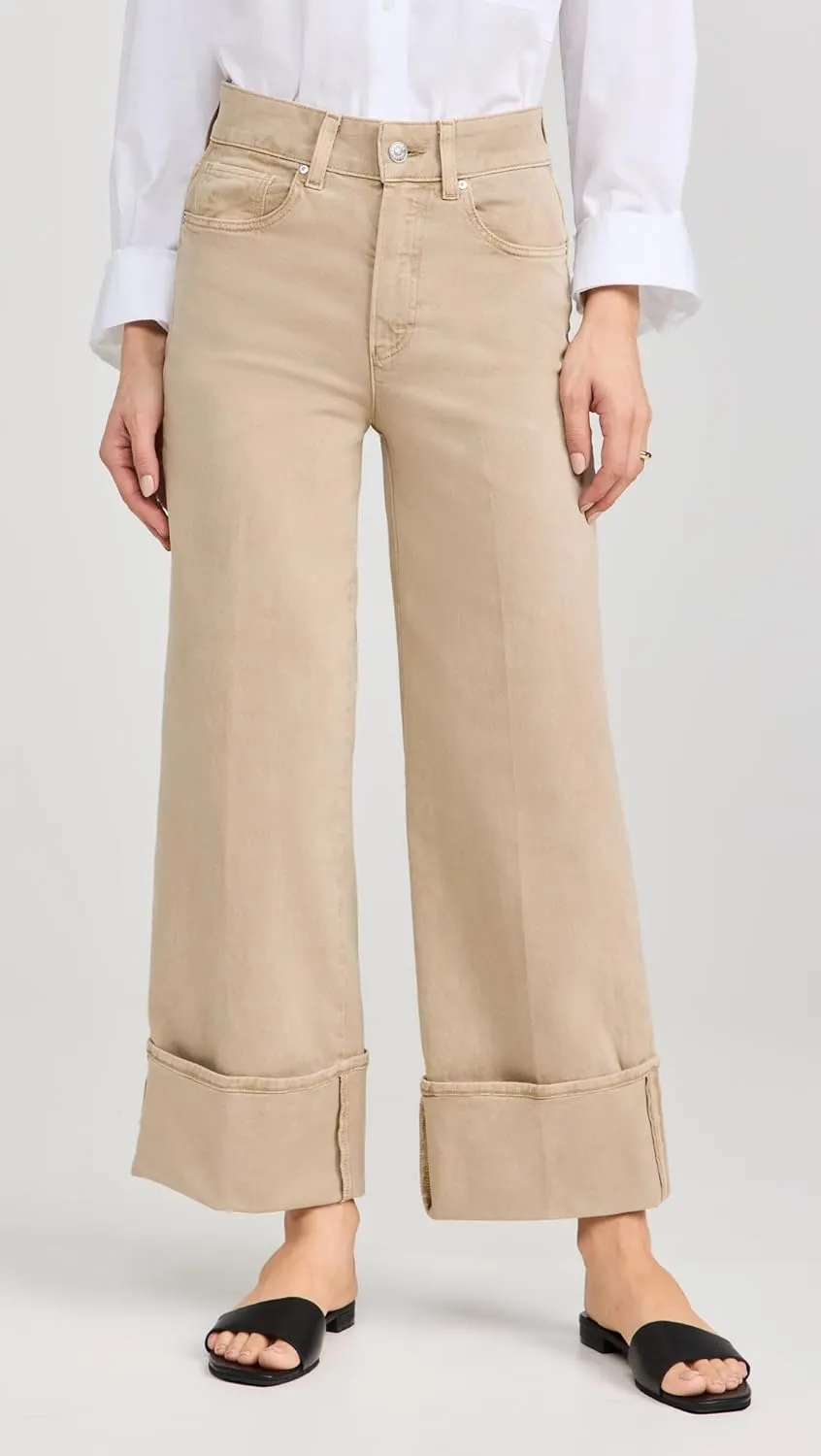 PAIGE Women's Sasha Ankle Wide Cuff Jeans