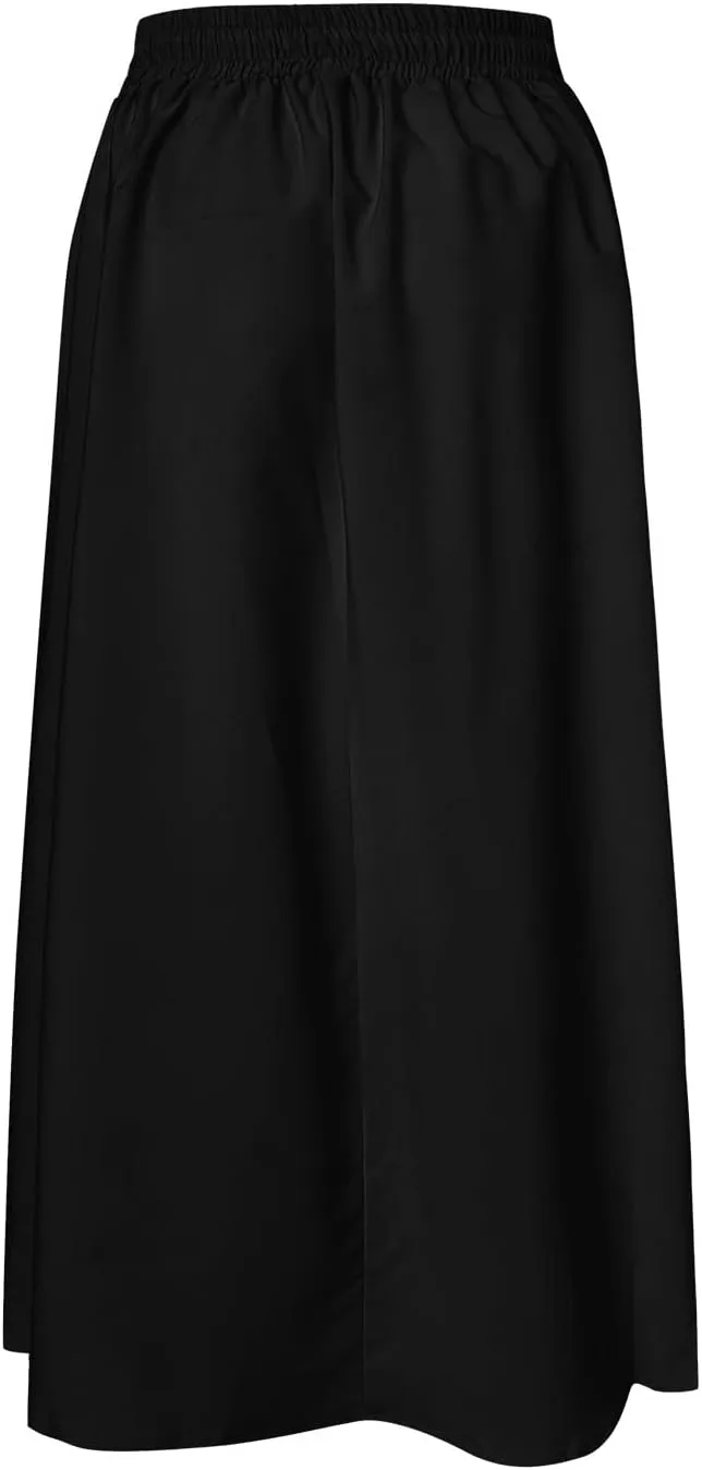 PTOLOCIF Maxi Skirts for Women High Waitsed Long Skirts Flowy Summer Skirt a Line Elastic Beach Party Dress Trendy Outfits