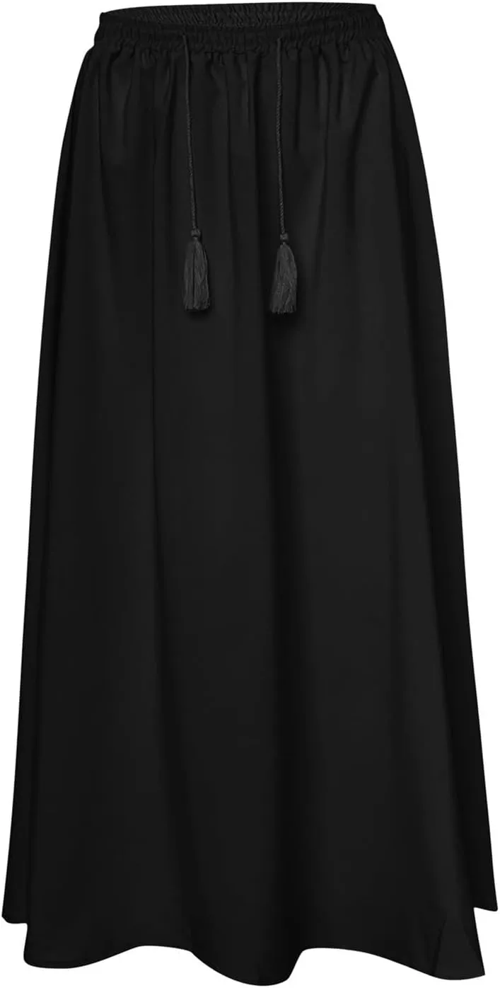 PTOLOCIF Maxi Skirts for Women High Waitsed Long Skirts Flowy Summer Skirt a Line Elastic Beach Party Dress Trendy Outfits