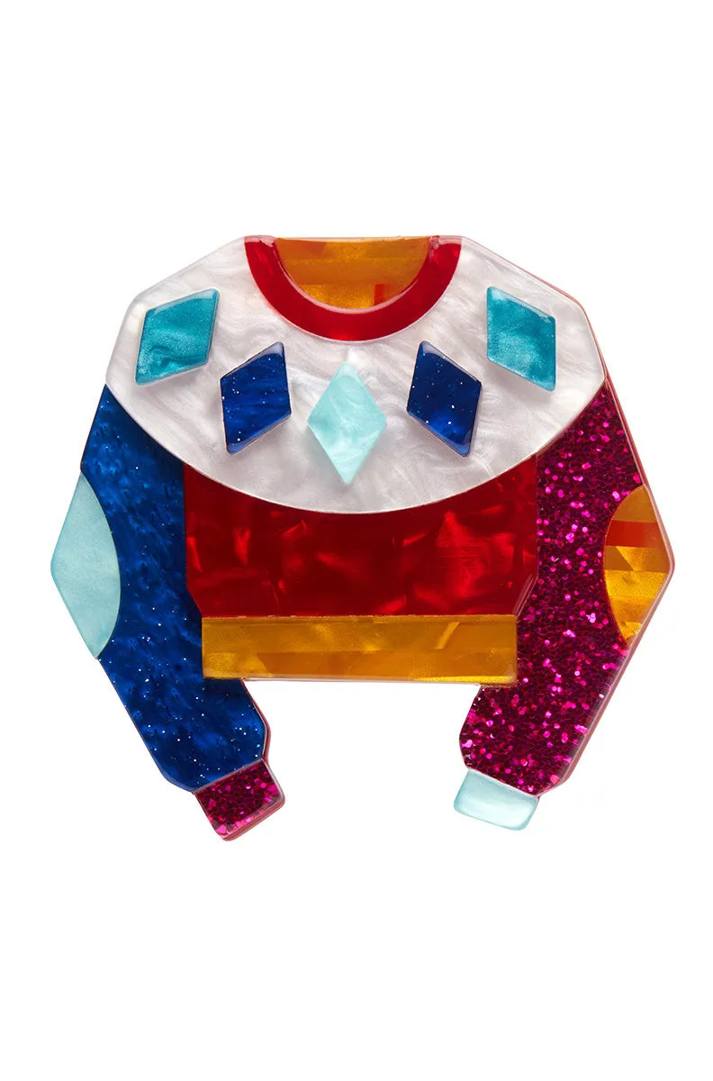 Seasonal Sweater Brooch by Erstwilder