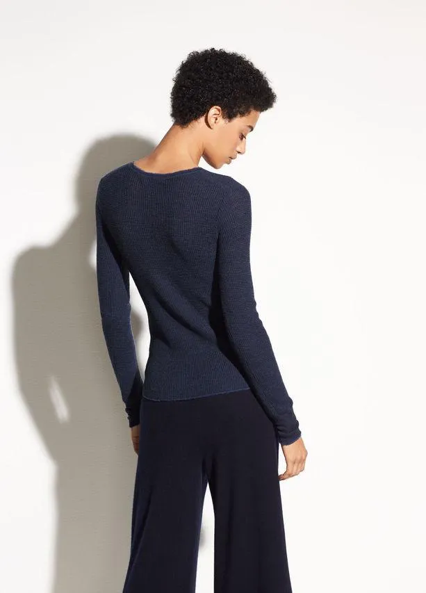 Vince - Waffle Marl Cashmere Crew
