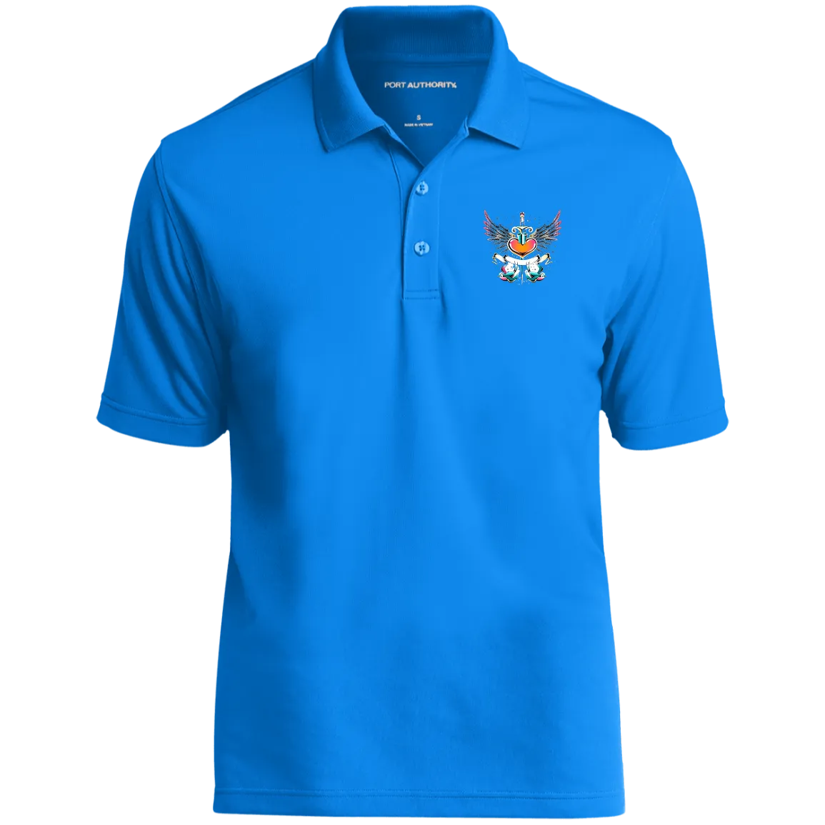 Vintage Heart Dry Zone UV Micro-Mesh Polo