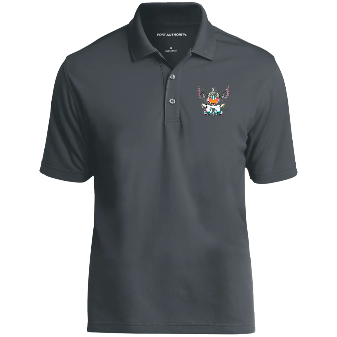 Vintage Heart Dry Zone UV Micro-Mesh Polo