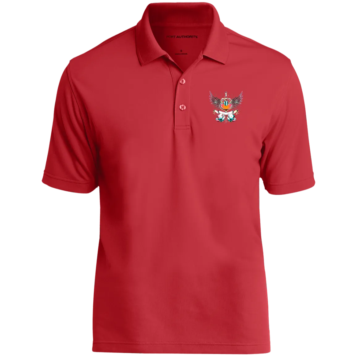 Vintage Heart Dry Zone UV Micro-Mesh Polo