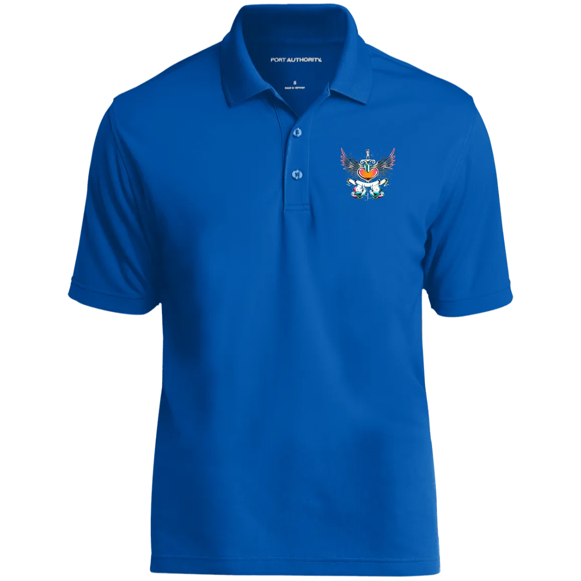 Vintage Heart Dry Zone UV Micro-Mesh Polo