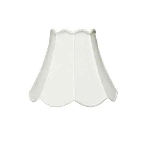 White Scalloped Lamp Shade, 6x12x9