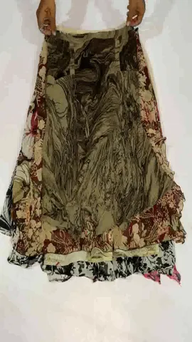 Y2K Chiffon Earthy Toned skirts (NS-082)
