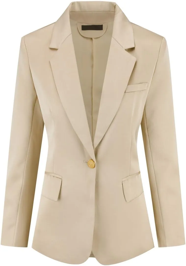 YYNUDA Women's Business Suit Set Ladies 2 Piece Office Work Solid Blazer Jacket and Pants